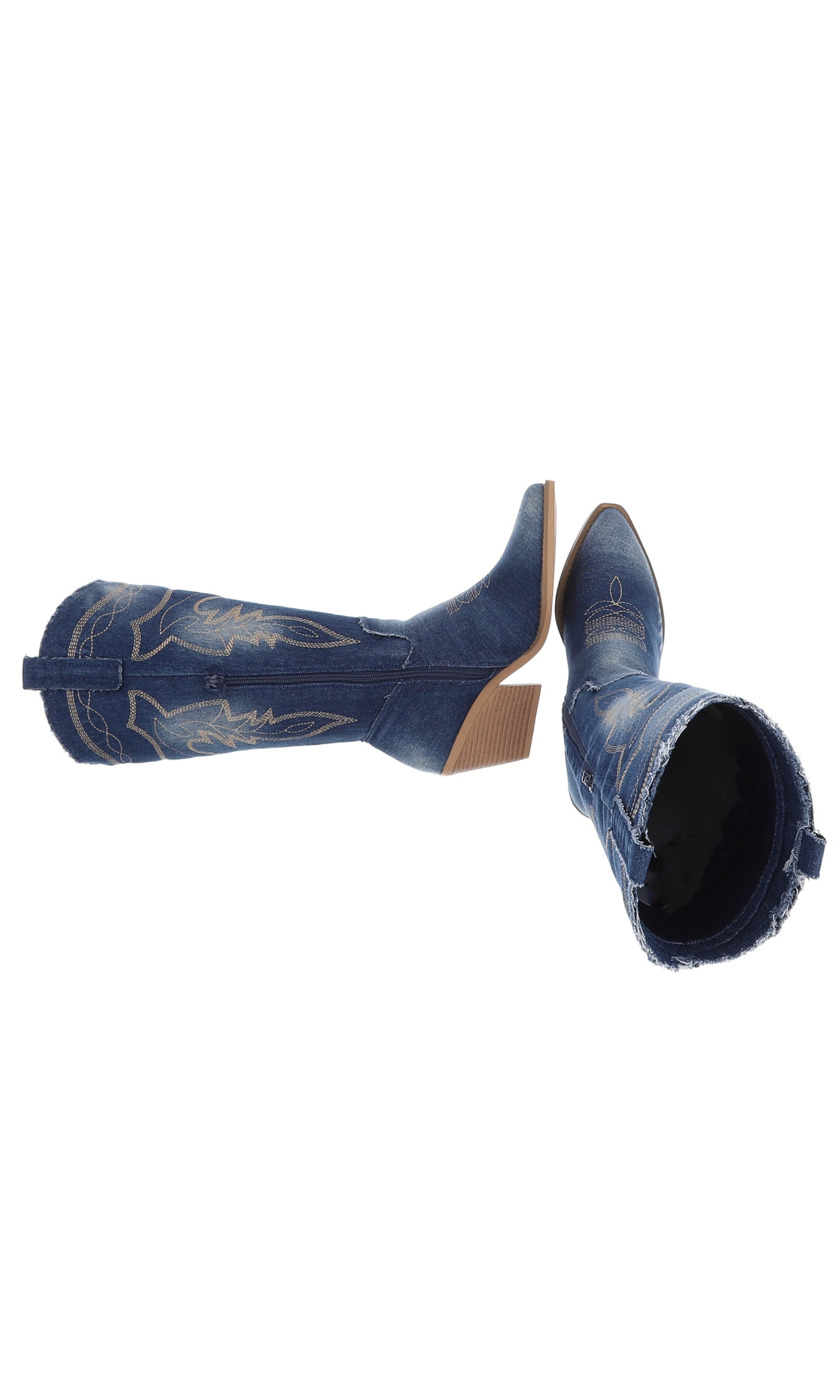 Ital-Design Cowboy Boots in Blue