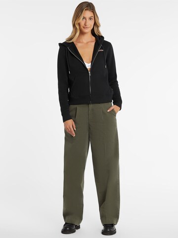 GUESS Sweatjacke in Schwarz