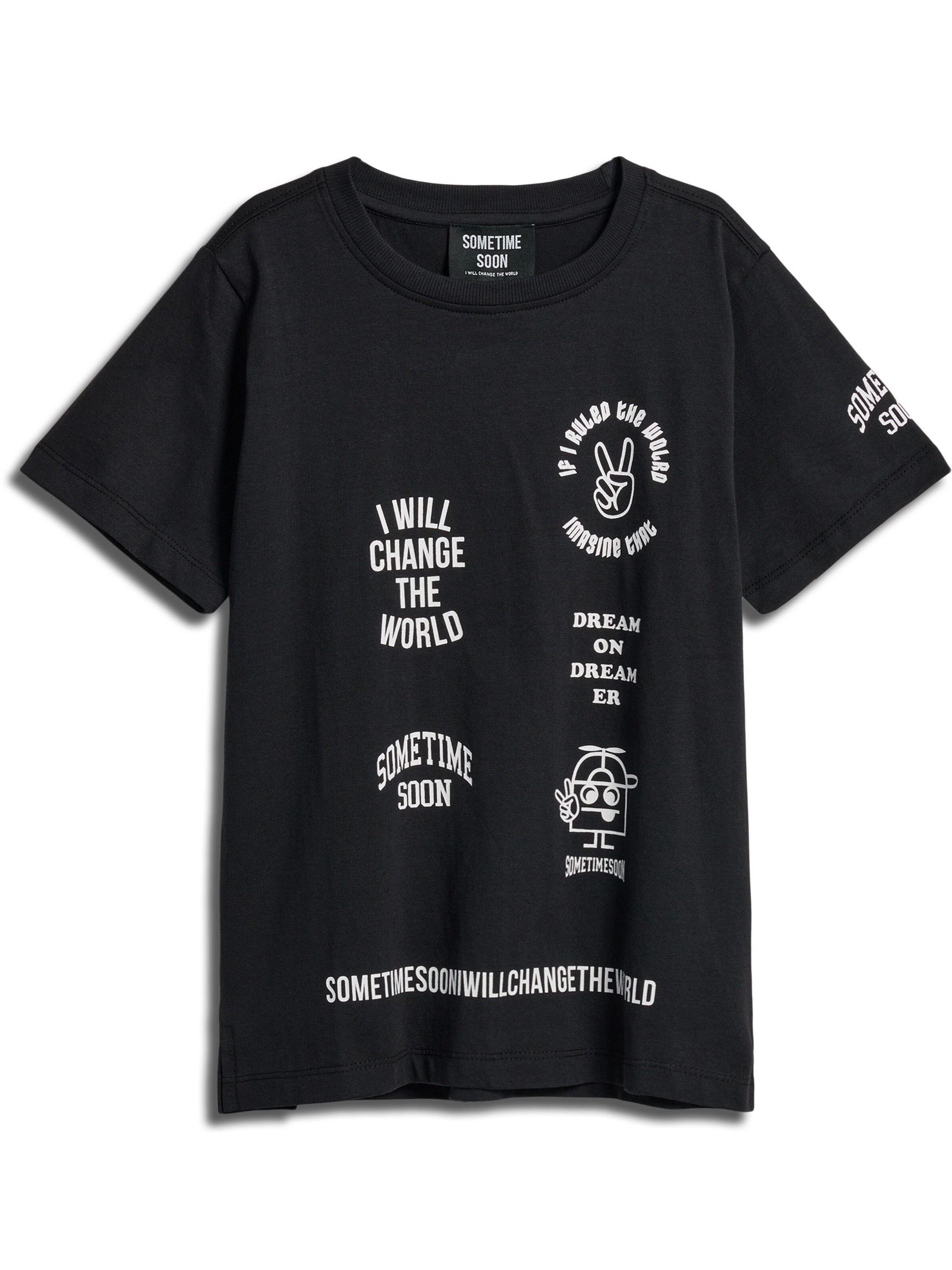 SOMETIME SOON Shirt in Zwart: voorkant