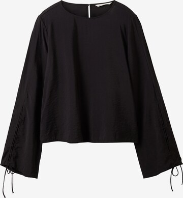 TOM TAILOR DENIM Blouse in Black: front