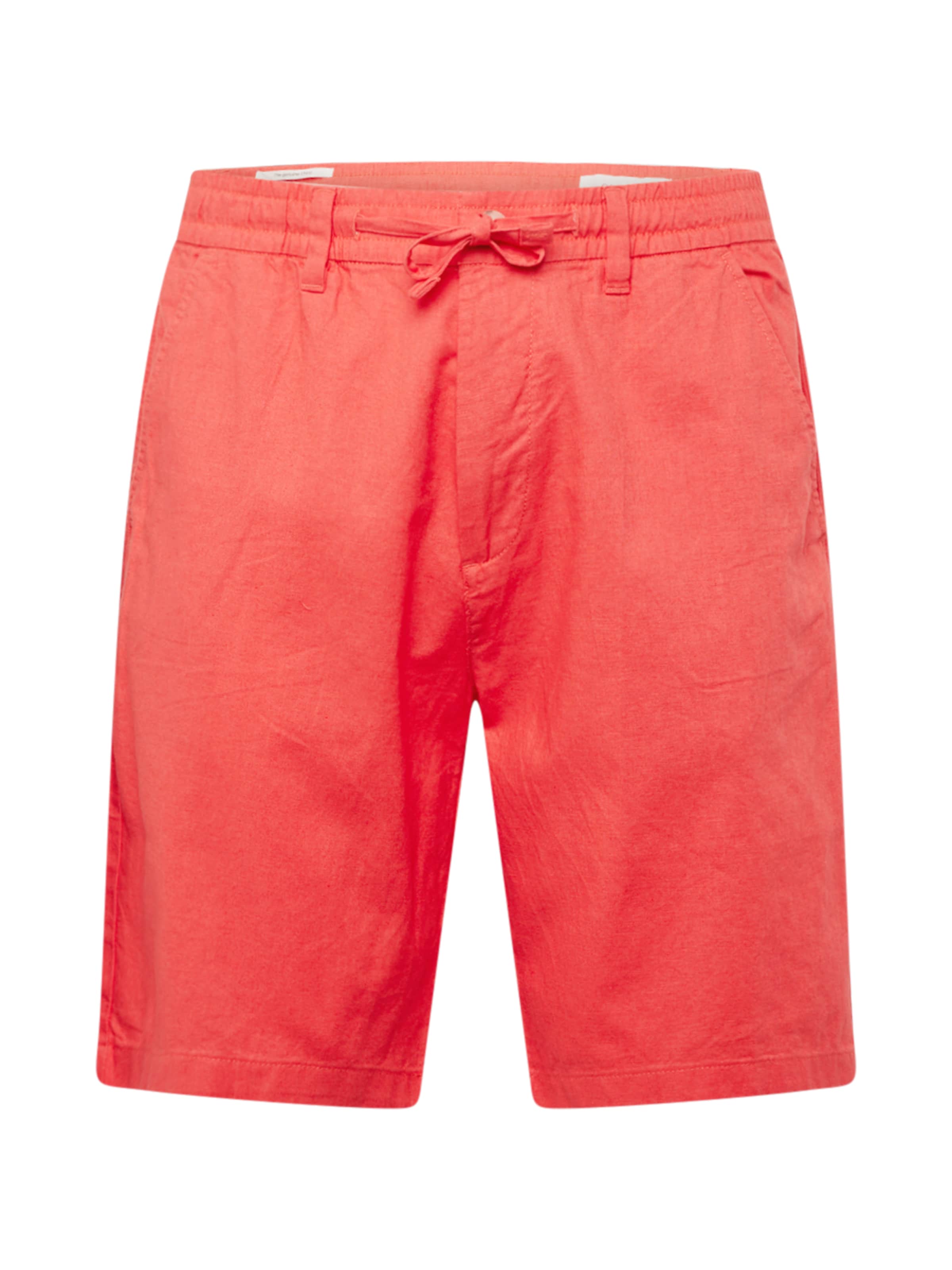 oranžinė s.Oliver Standartinis „Chino“ stiliaus kelnės: priekis