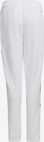 ADIDAS PERFORMANCE Slim fit Workout Pants 'Trio 21' in White