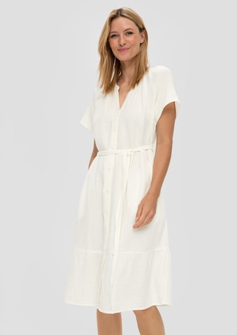 s.Oliver Shirt dress in Beige: front