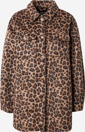 PIECES Välikausitakki 'PCSaga' värissä ruosteenruskea / vaaleanruskea / musta, Tuotenäkymä