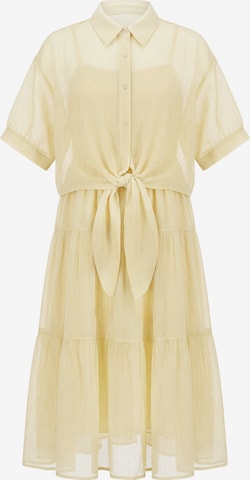 Robe usha BLACK LABEL en jaune : devant