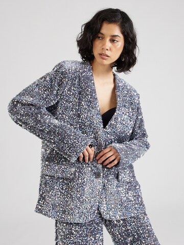 Nasty Gal Blazer 'Premium' in Silver: front