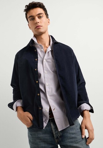 Pepe Jeans - Ajuste regular Camisa 'RIVER' en azul: frente
