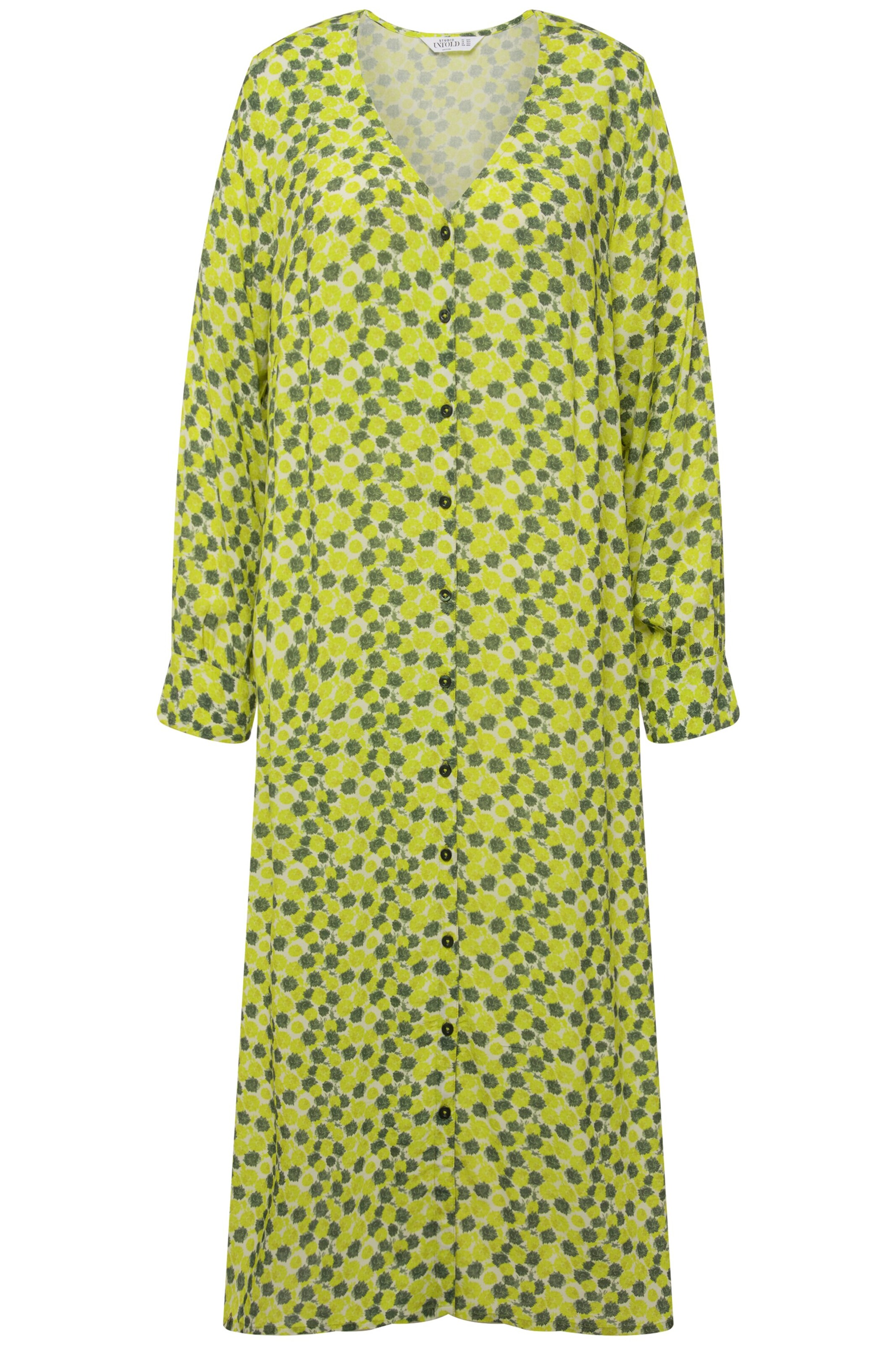 Studio Untold Jurk in Geel: voorkant