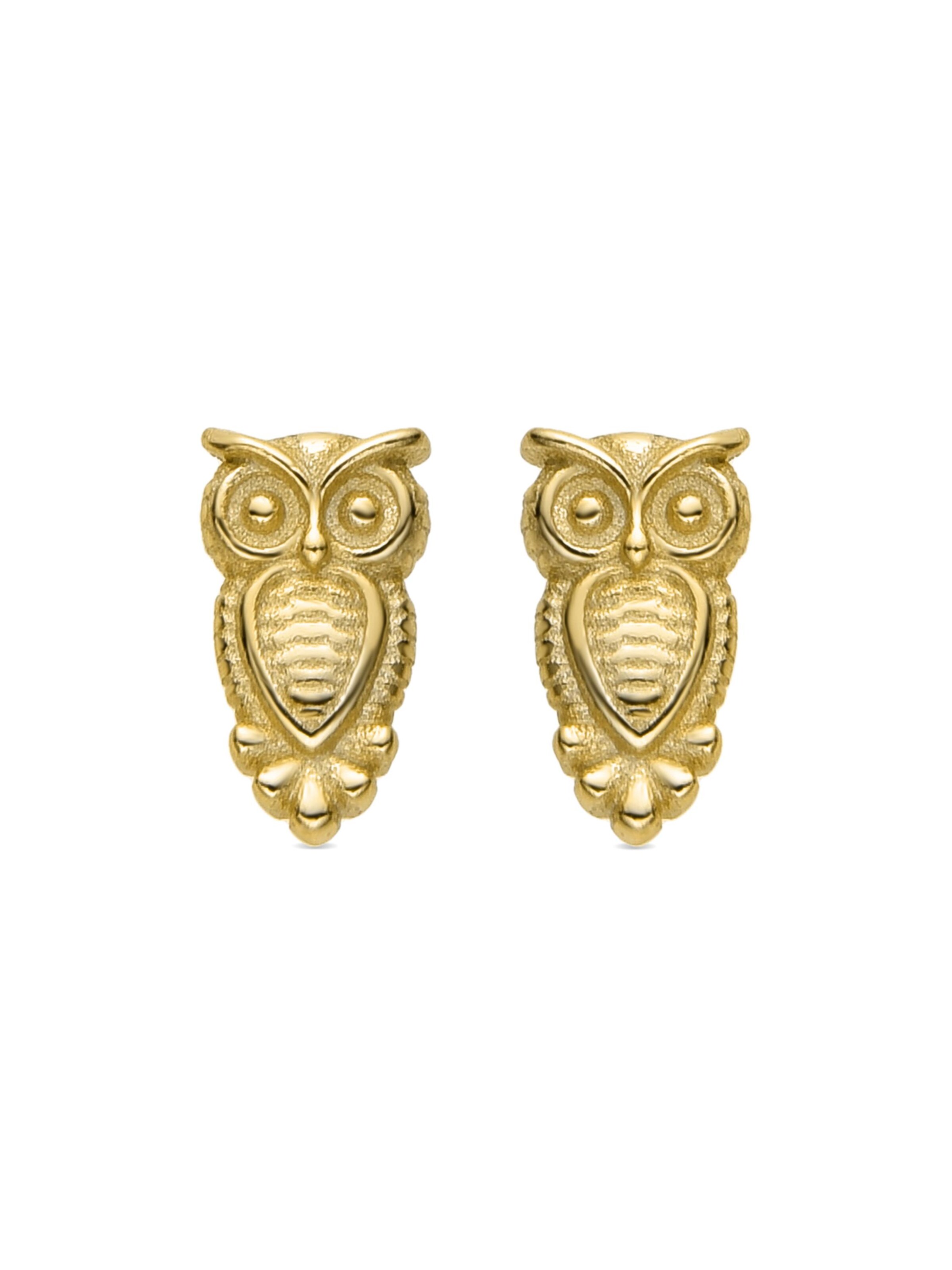 Luxenter - Pendientes 'Niarz' en oro: frente