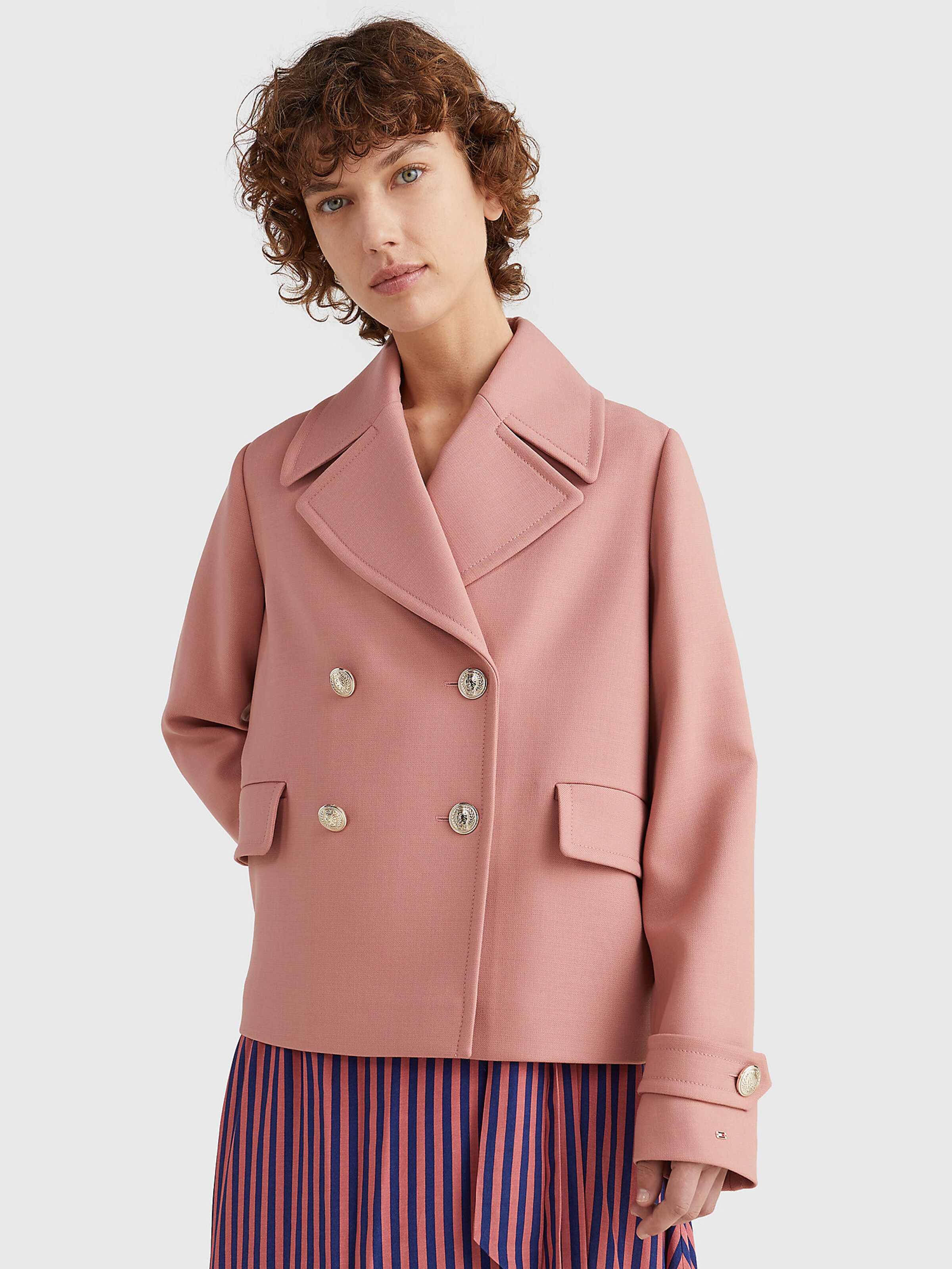 Frauen Jacken TOMMY HILFIGER Jacke in Apricot - UO12604 Frauen Jacken TOMMY HILFIGER Jacke in Apricot - UO12604
