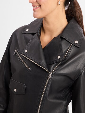 HUGO Lederjacke ' Laridas ' in Schwarz