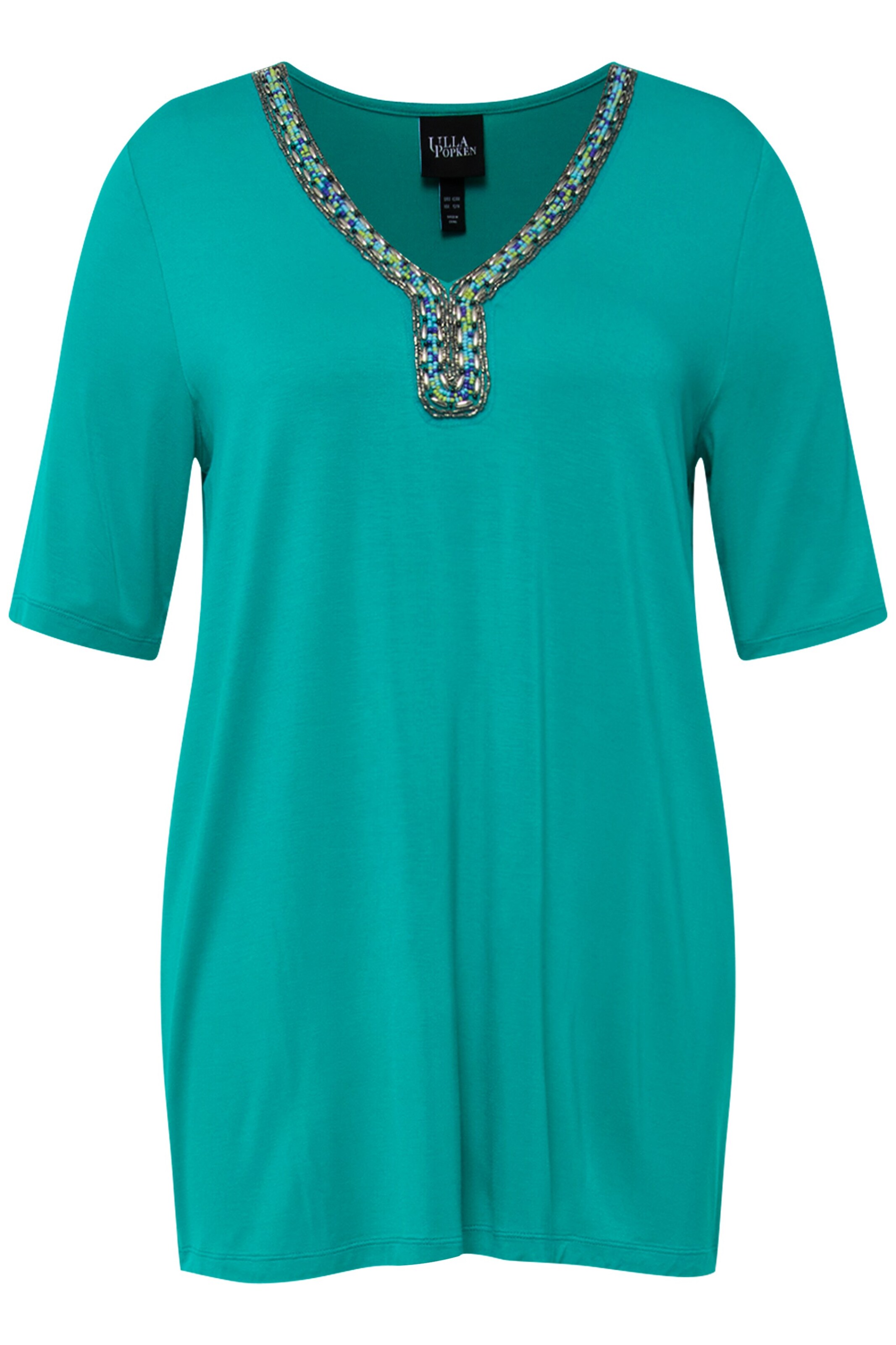 Ulla Popken Shirt in Groen: voorkant