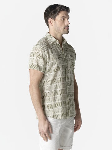 KOROSHI Regular fit Button Up Shirt in Green