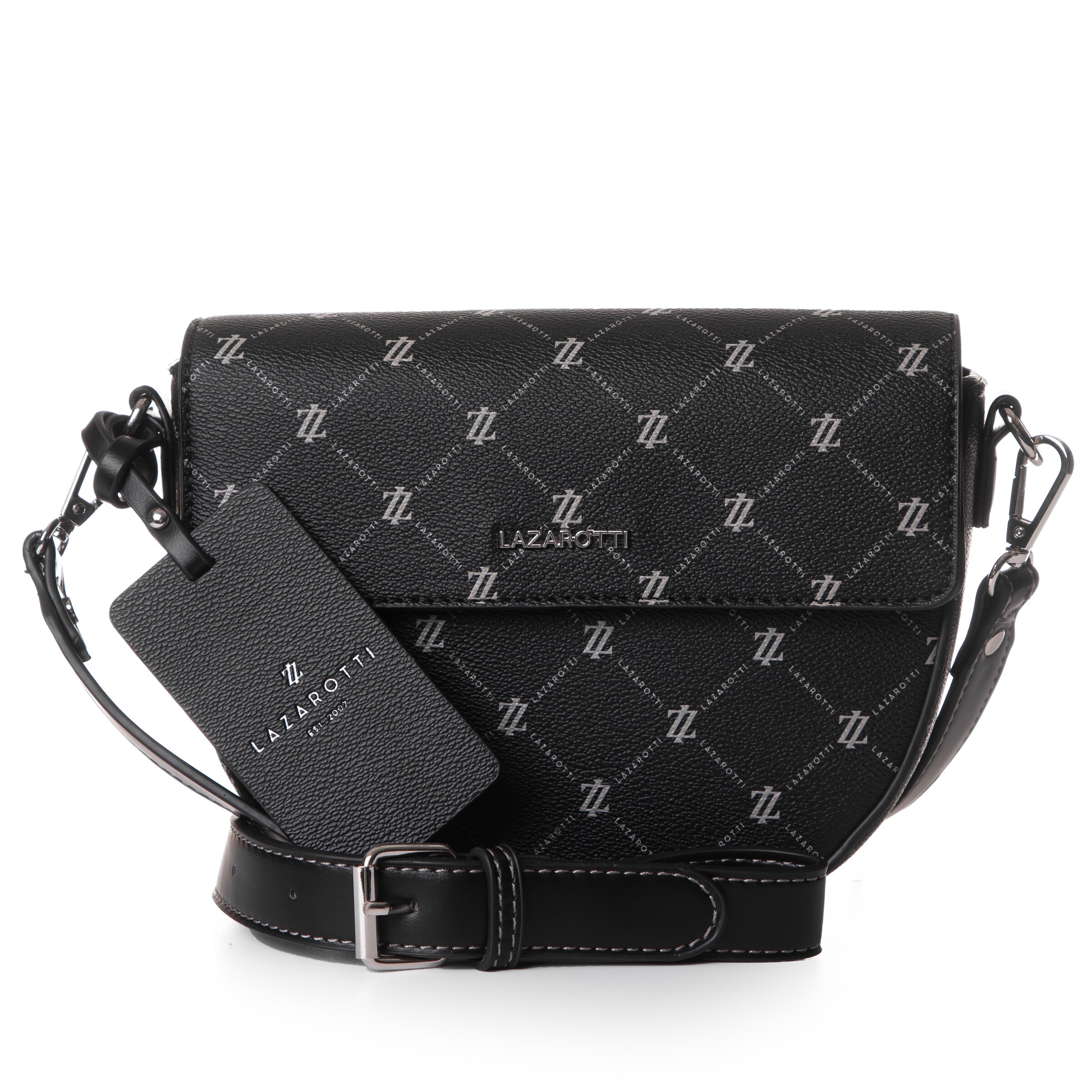 Lazarotti Umhängetasche 'Palermo ' in Schwarz: Vorderseite