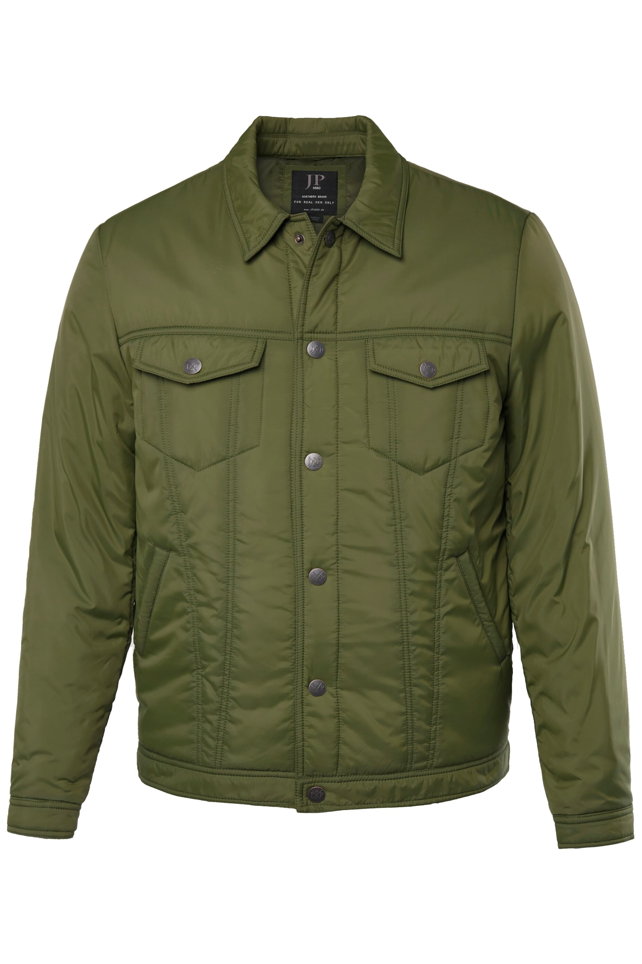 JP1880 Between-season jacket in Green: front
