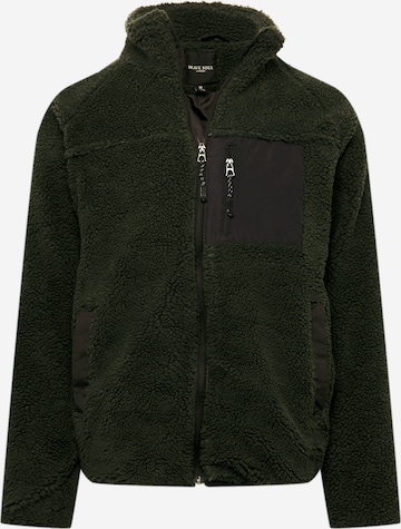 BRAVE SOUL Fleece jas 'WESTLEY' in Groen: voorkant