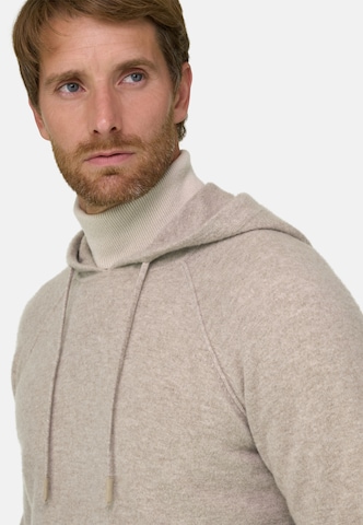 Sweat-shirt Boggi Milano en beige : devant