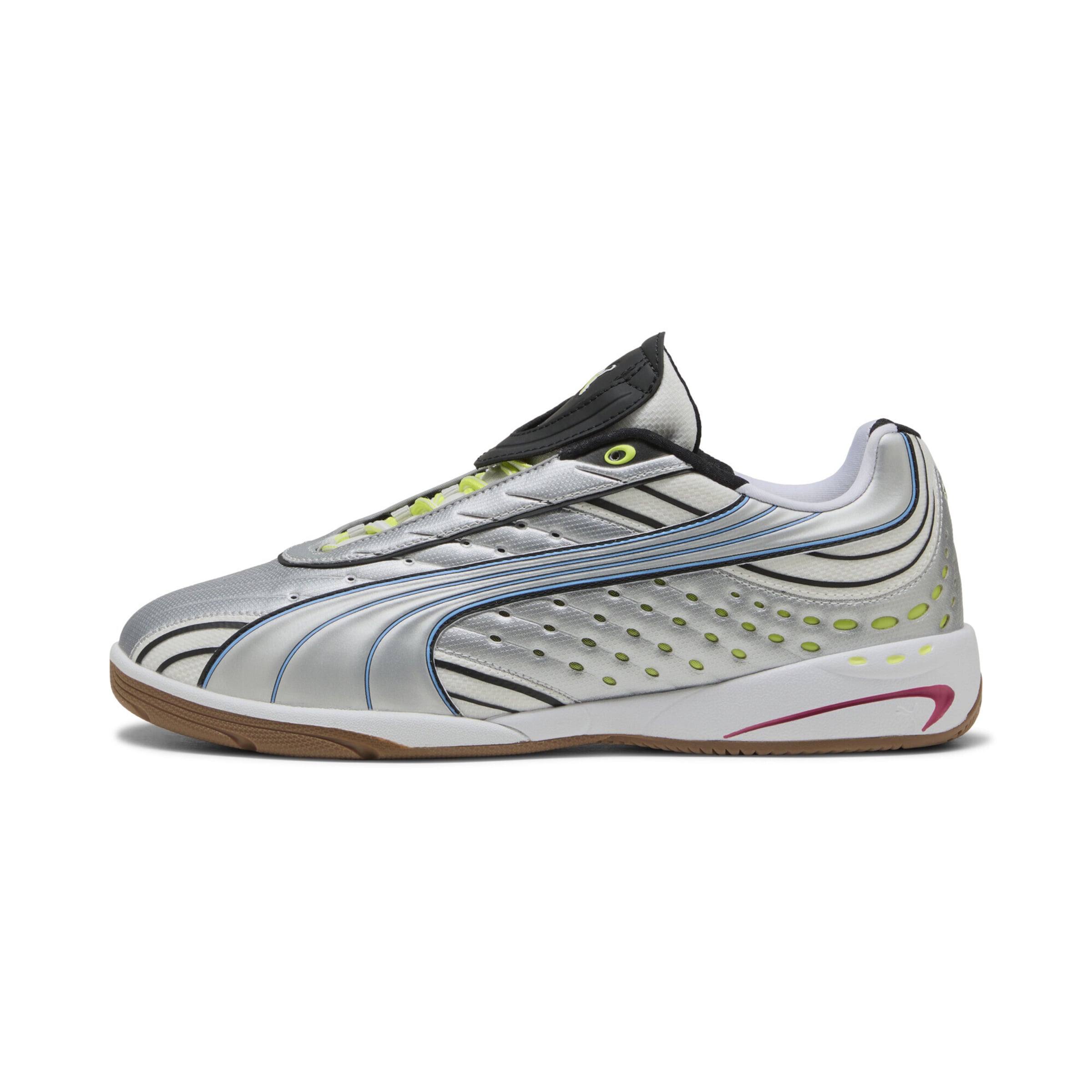 PUMA Sneakers laag 'V-S2 Tekno' in de kleur Limoen / Zwart / Zilver / Wit, Productweergave