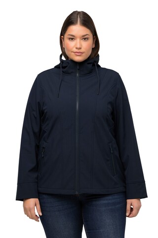 Veste fonctionnelle Ulla Popken en bleu : devant