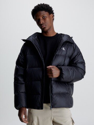 Calvin Klein Jeans Winter Jacket in Black: front