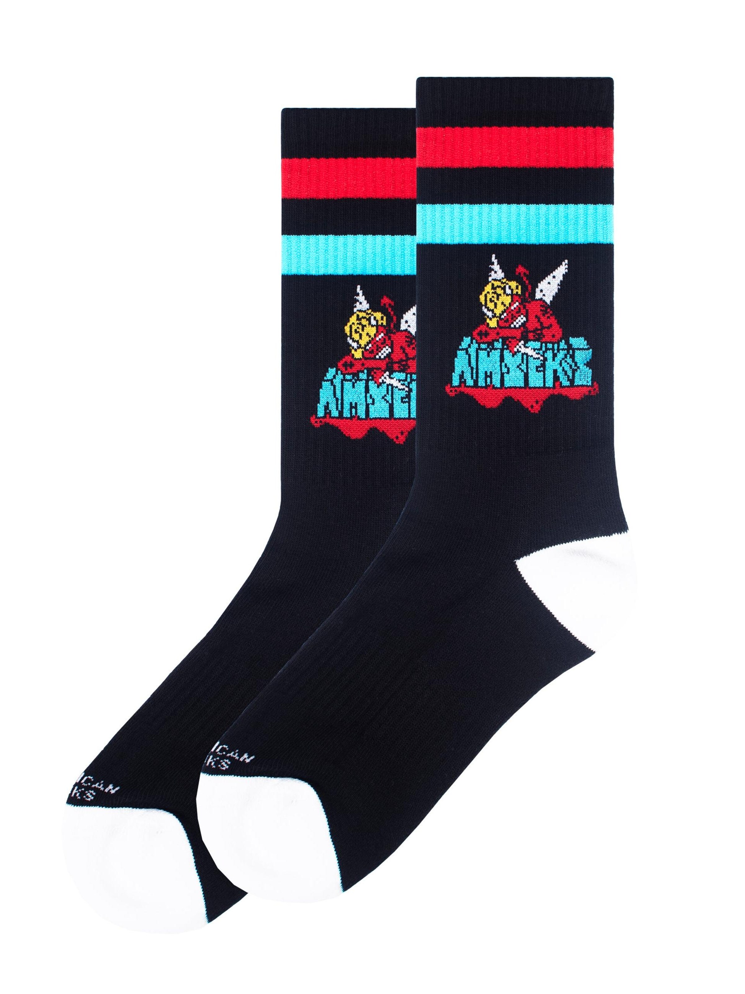 American Socks - Calcetines 'Fallen Angel' en negro: frente