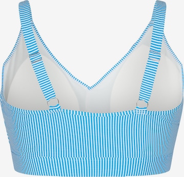 Swim by Zizzi Bralette Bikini Top in Blue
