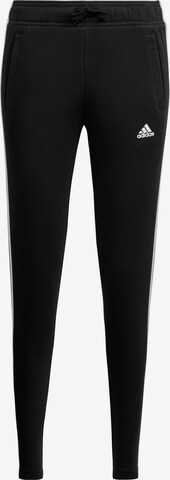 Slimfit Pantaloni sportivi 'Essentials 3-Stripes' di ADIDAS SPORTSWEAR in nero: frontale