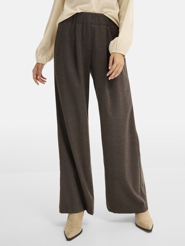 Wide leg Pantaloni di bonprix in marrone: frontale