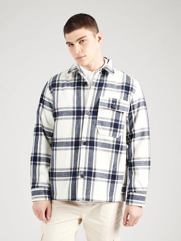 TOM TAILOR DENIM Comfort Fit Hemd in Beige: Vorderseite