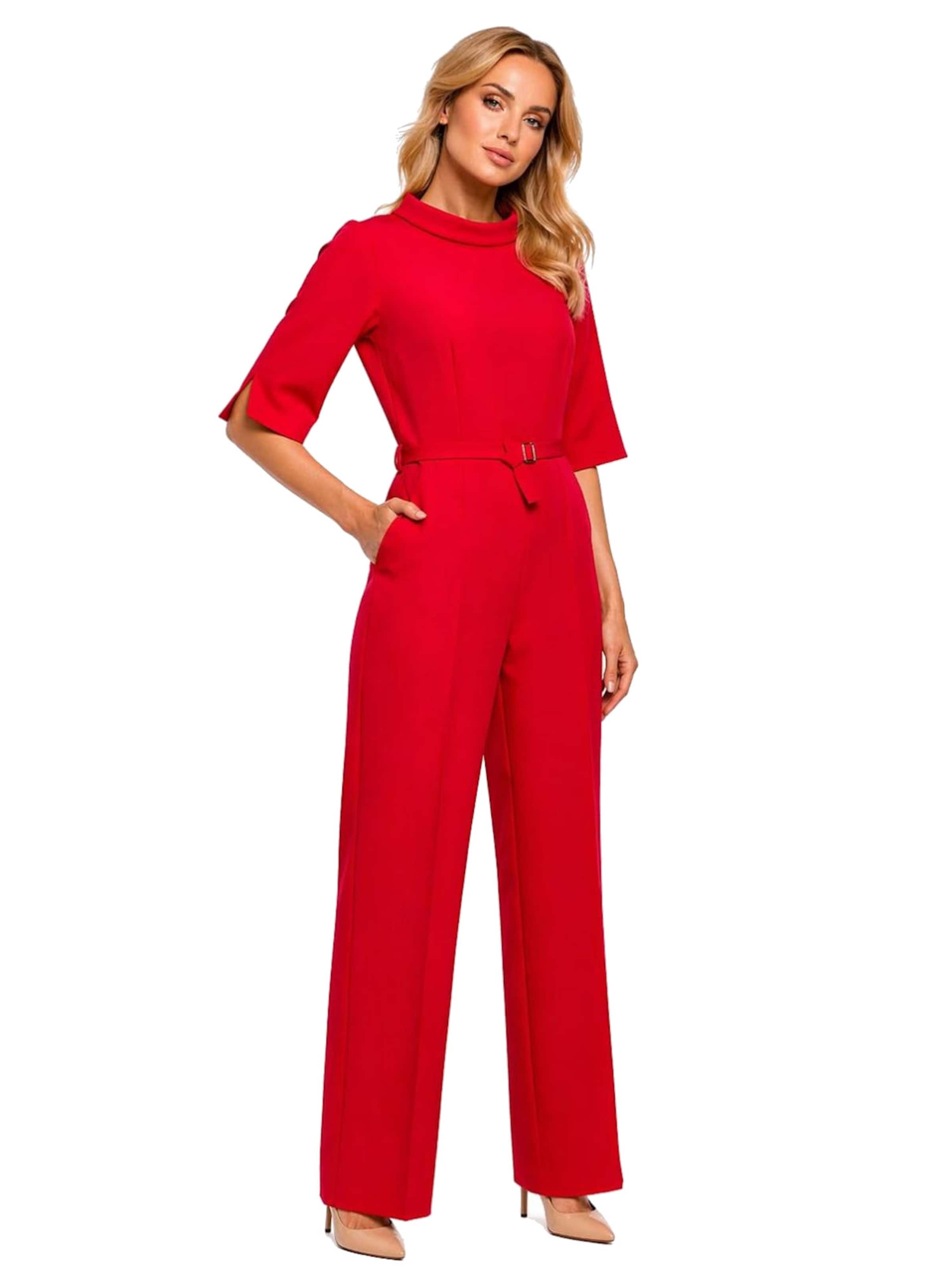 Numoco Jumpsuit 'Lola' in Red: front