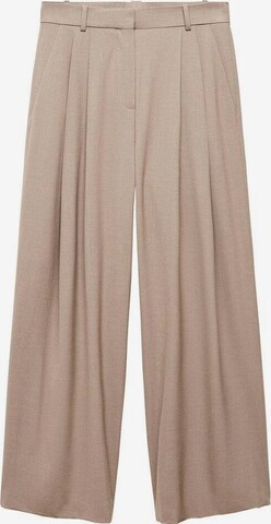 MANGO Wide leg Pants 'Roy' in Beige: front