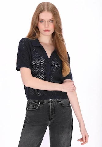 DreiMaster Vintage - Cárdigan en azul: frente