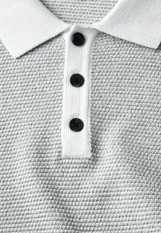 Street One MEN Two-Tone Struktur-Poloshirt in Grün