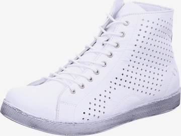 ANDREA CONTI Boots 'Stiefel Damen 0347905 001 Echtleder in weiß' in Weiß: Vorderseite