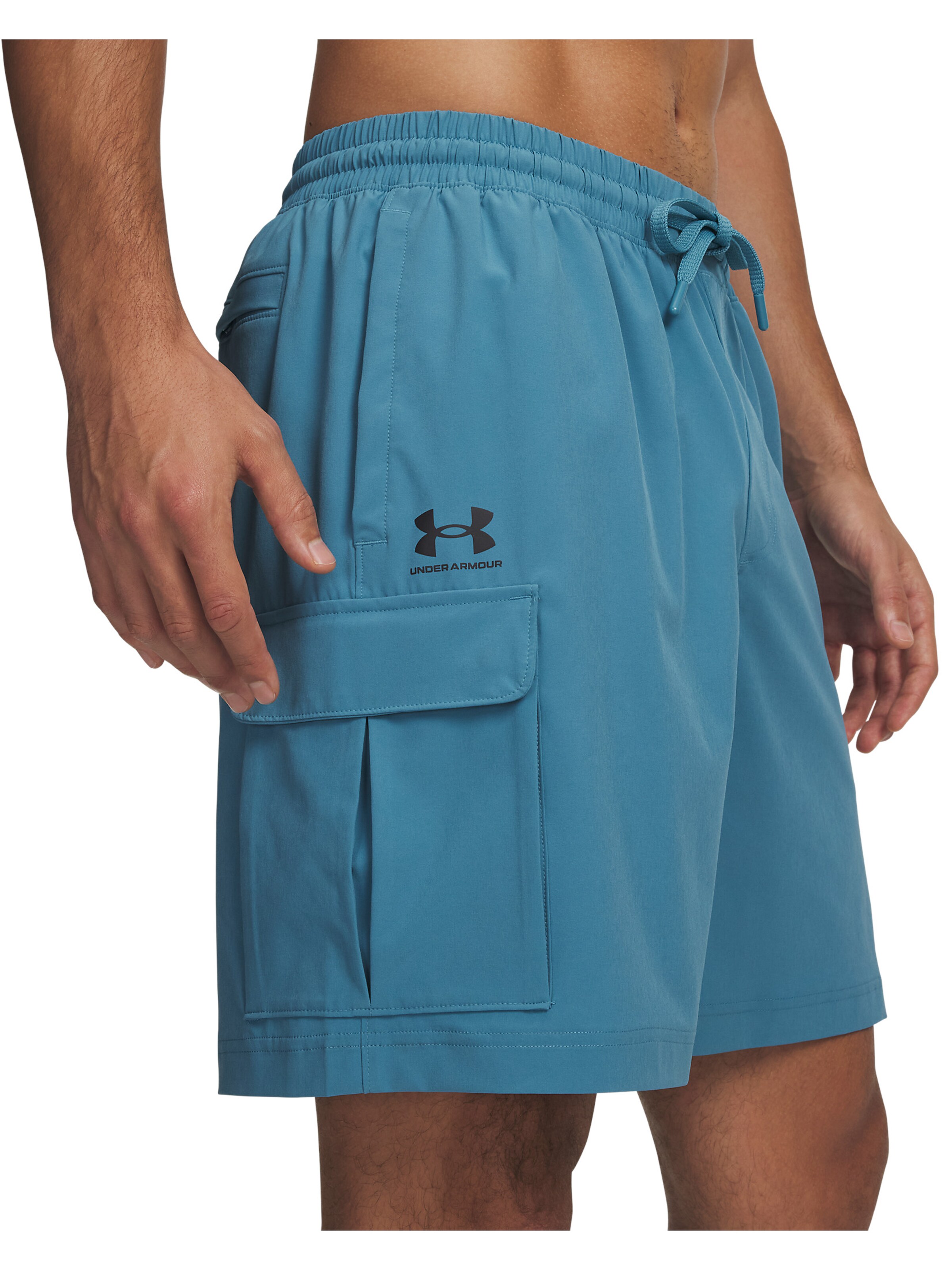UNDER ARMOUR Loosefit Sportbroek 'Vibe' in Blauw