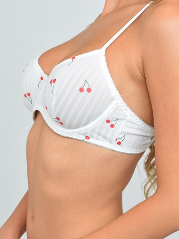 Orchibelle Balconette Underwear Sets 'Bügel' in White