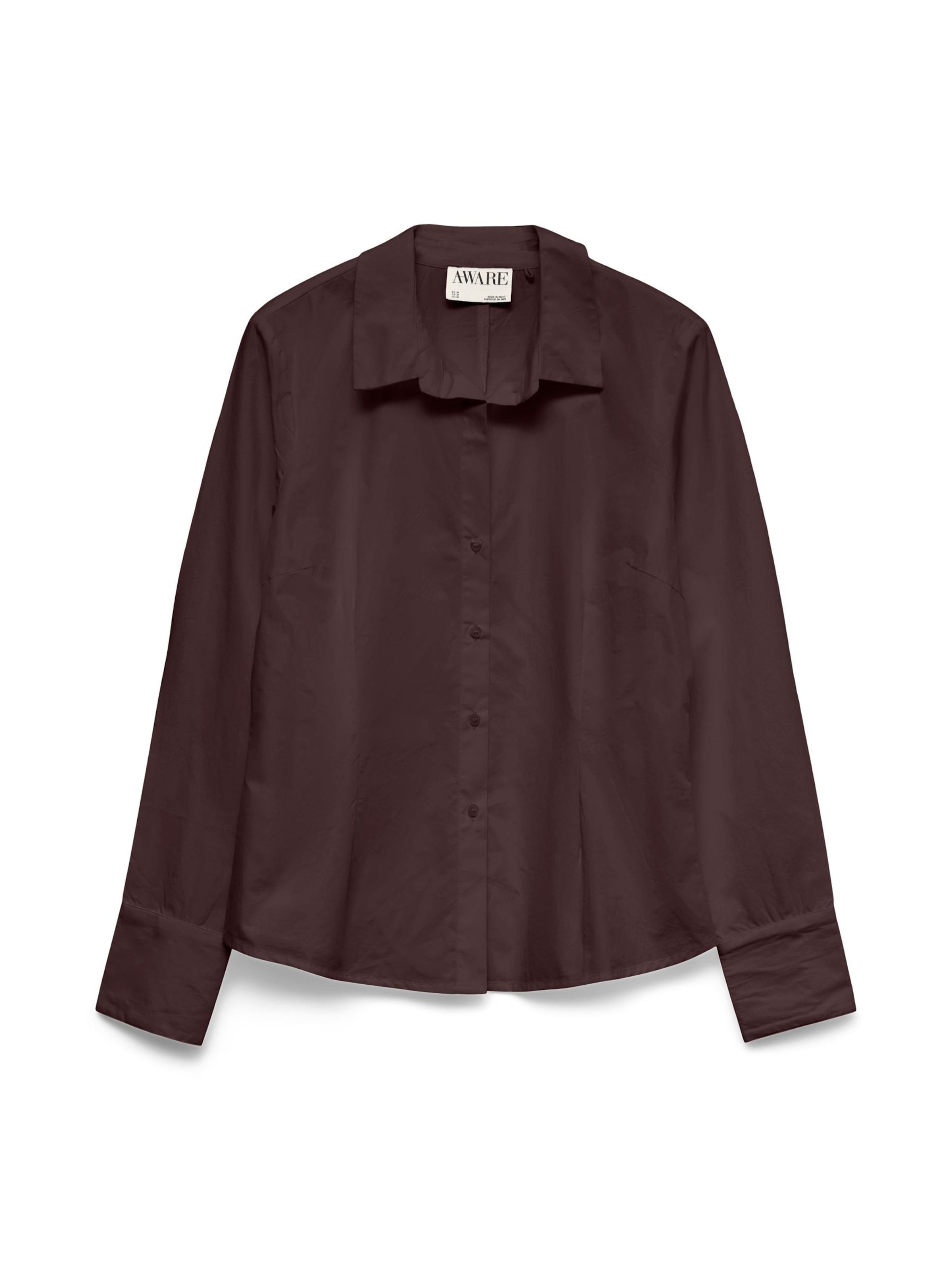 VERO MODA Blusa 'AWUms' en marrón oscuro, Vista del producto