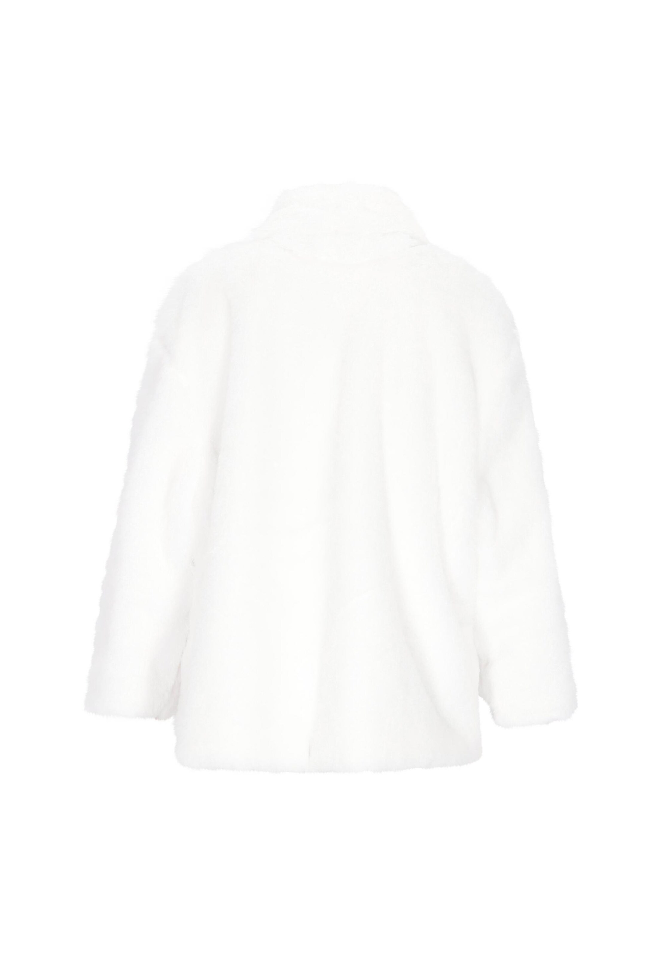 Veste mi-saison 'Fashion Look' taddy en blanc