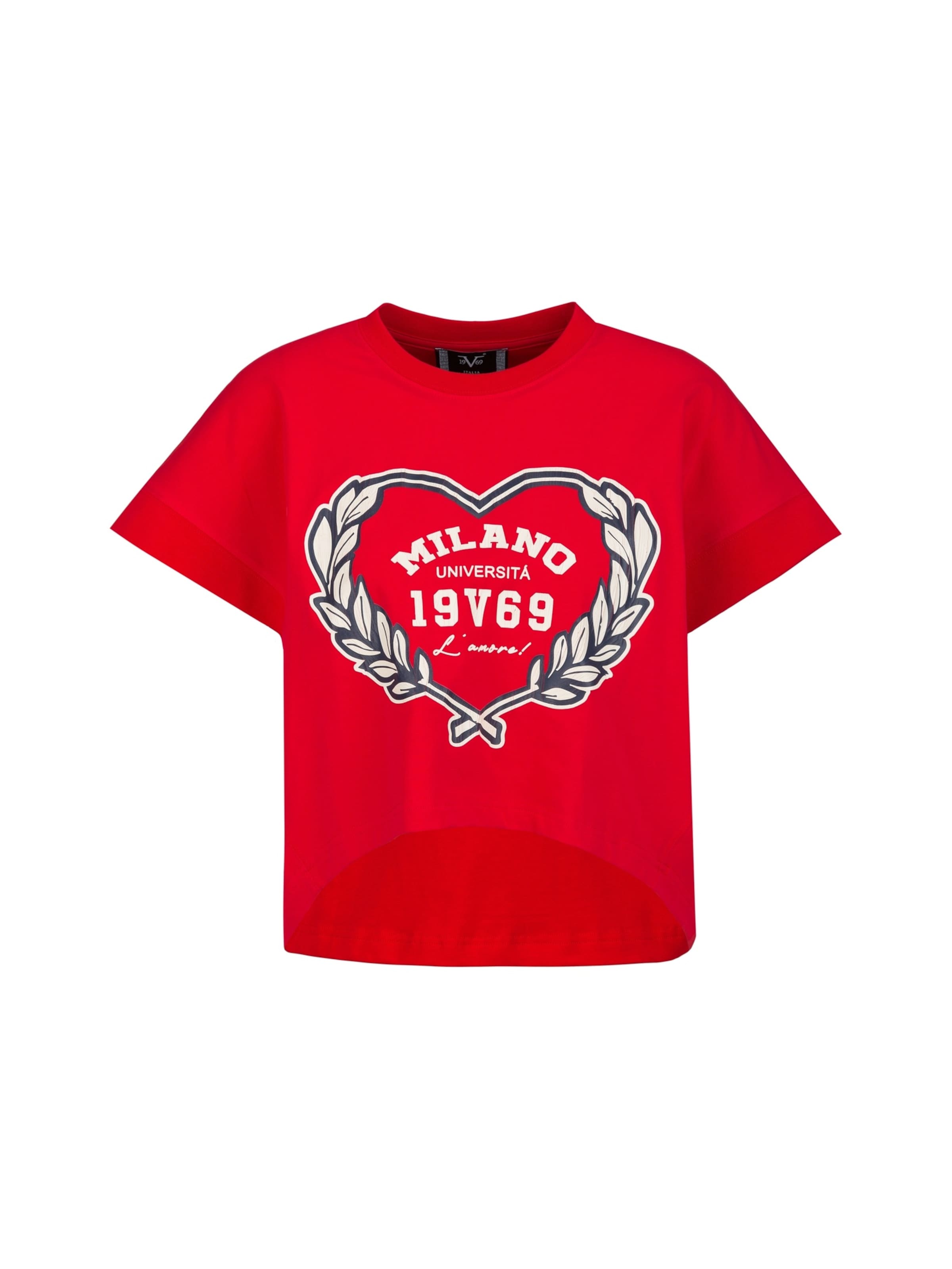 19V69 ITALIA Shirt 'Beppa College' in Red: front