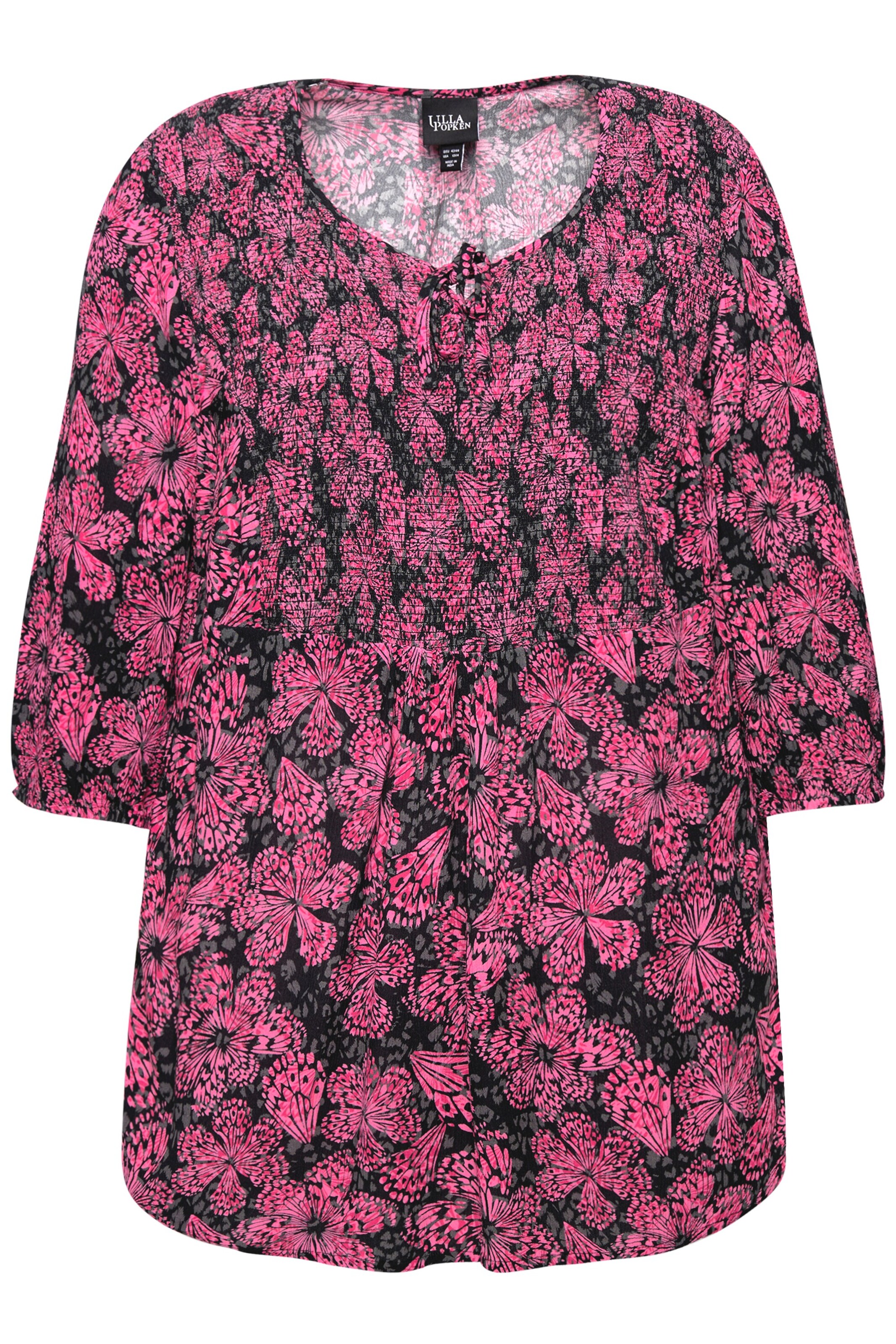 Ulla Popken Tuniek in Roze: voorkant