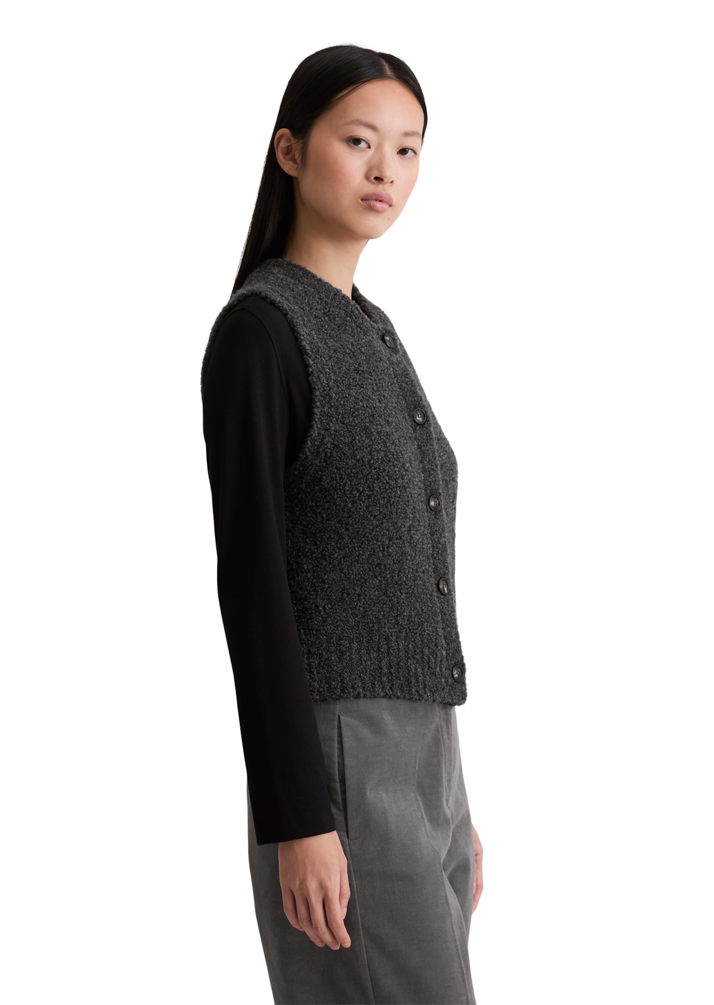 Marc O'Polo Strickjacke in Grau