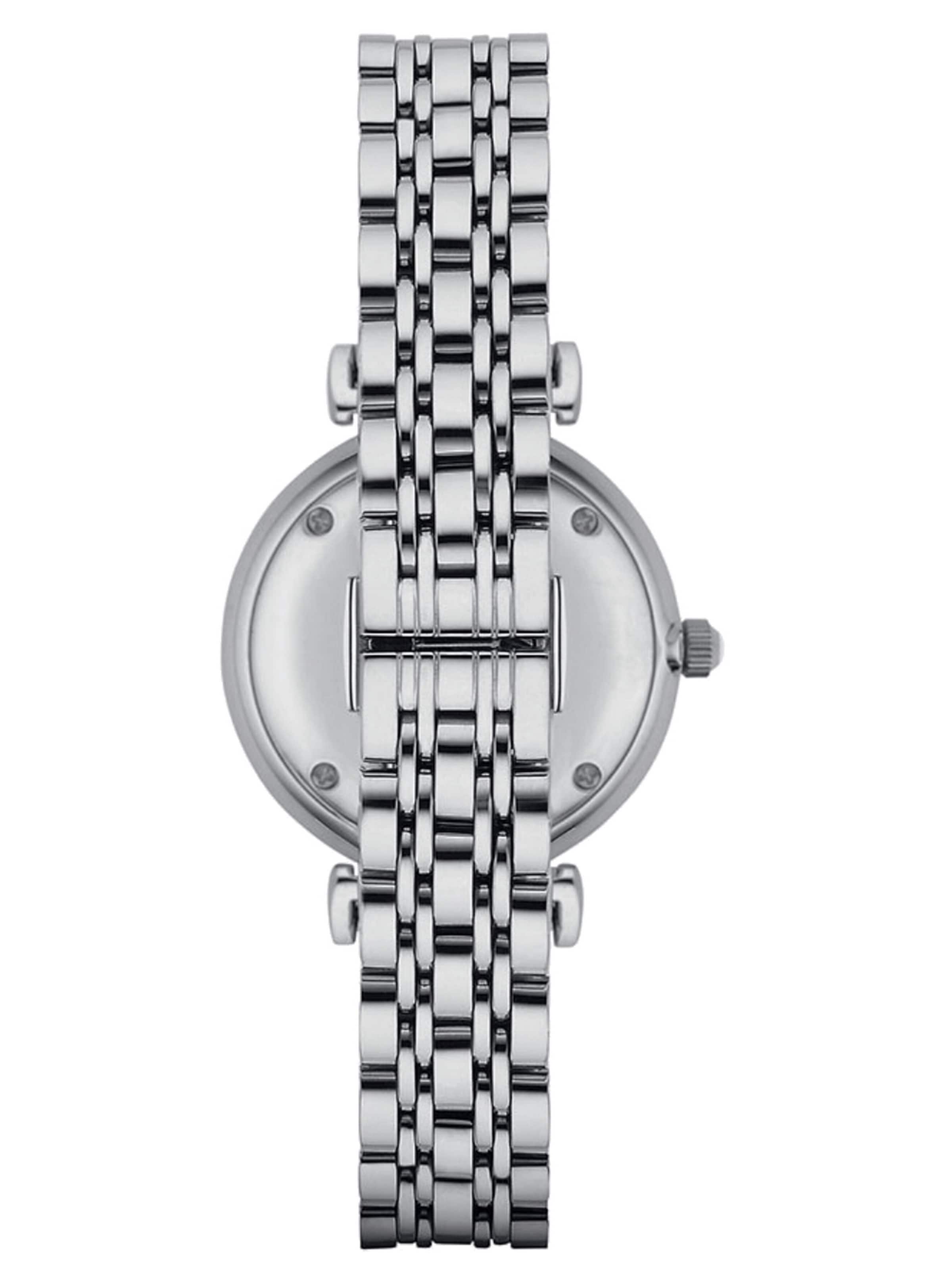 Emporio Armani Analoog horloge 'Gianni' in Zilver