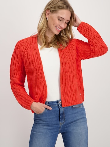 Cardigan monari en rouge : devant