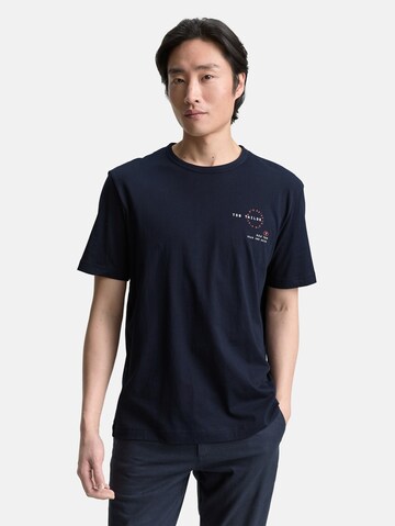 TOM TAILOR Shirt in Blue: front