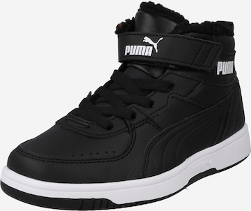 PUMA - Zapatillas deportivas en negro: frente