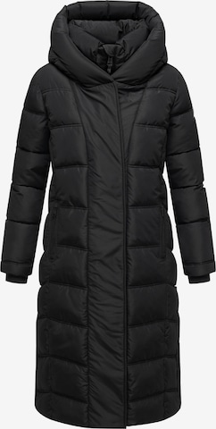 Manteau d’hiver 'Engelsfeder XIV' NAVAHOO en noir : devant