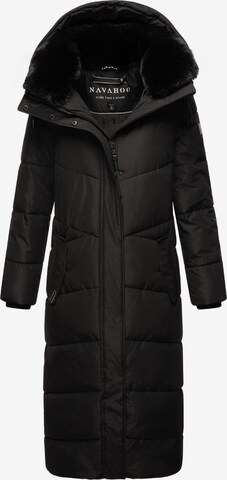 NAVAHOO Winter coat 'Hingucker XIV' in Black: front