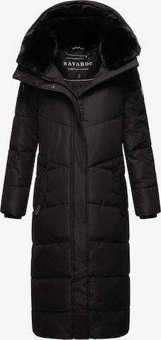Manteau d’hiver 'Hingucker XIV' NAVAHOO en noir : devant