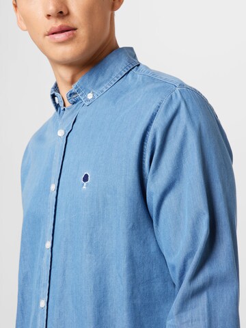 FAGUO Regular fit Button Up Shirt 'IVOY' in Blue