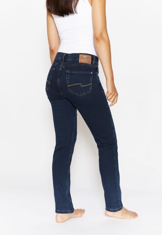 Angels Slimfit 5-Pocket Jeans 5-Pocket-Jeans Cici mit Ziernähten in Blau